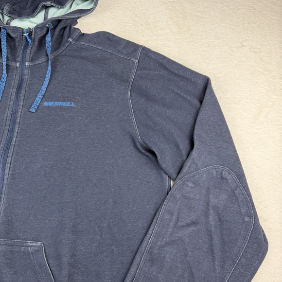 Merrell Select Wick Full Zip-up Men's Blue Sweatshirt Size XL - Picture 5 of 15